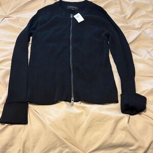 Banana Republic Black Ribbed Cardigan